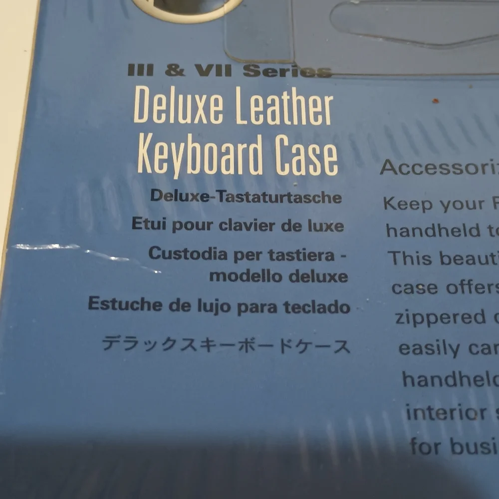 Palm Deluxe Leather Keyboard Case lll & Vll Compatible Rare Vintage New Sealed